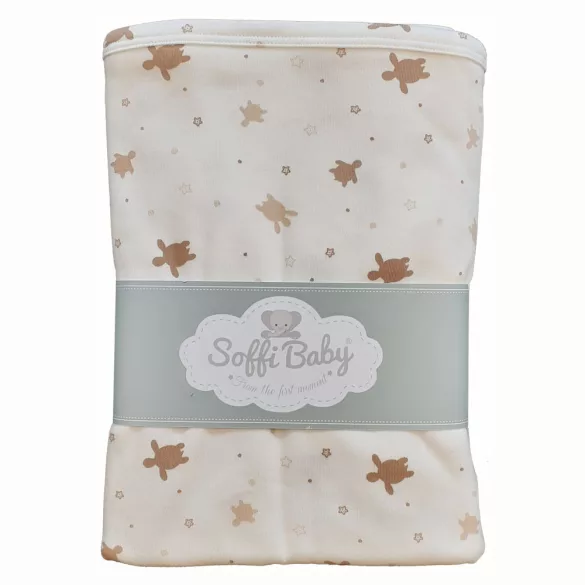 Soffi Baby takaró pamut dupla teknõs bézs 80x100cm