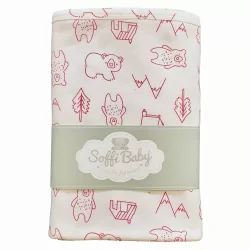Soffi Baby takaró pamut dupla macik pink 80x100cm
