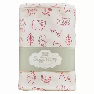 Soffi Baby takaró pamut dupla macik pink 80x100cm
