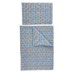   Soffi Baby ágynemû szett 2 részes 135x90 - 40x60cm Hód kék