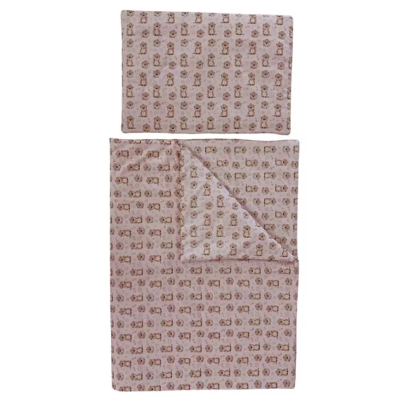 Soffi Baby ágynemû szett 2 részes 135x90 - 40x60cm Hód rózsaszín