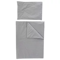   Soffi Baby ágynemû szett 2 részes 135x90 - 40x60cm apró csillag mintás szürke