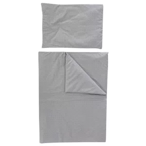 Soffi Baby ágynemû szett 2 részes 135x90 - 40x60cm apró csillag mintás szürke