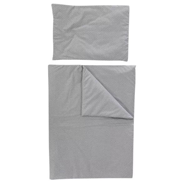 Soffi Baby ágynemû szett 2 részes 135x90 - 40x60cm apró csillag mintás szürke