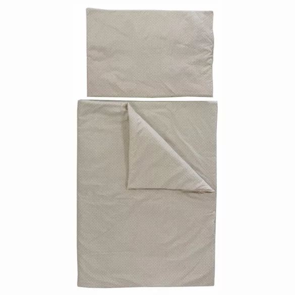 Soffi Baby ágynemû szett 2 részes 135x90 - 40x60cm apró csillag mintás bézs