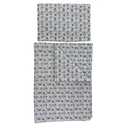   Soffi Baby ágynemû szett 2 részes 135x90 - 40x60cm Hód fehér