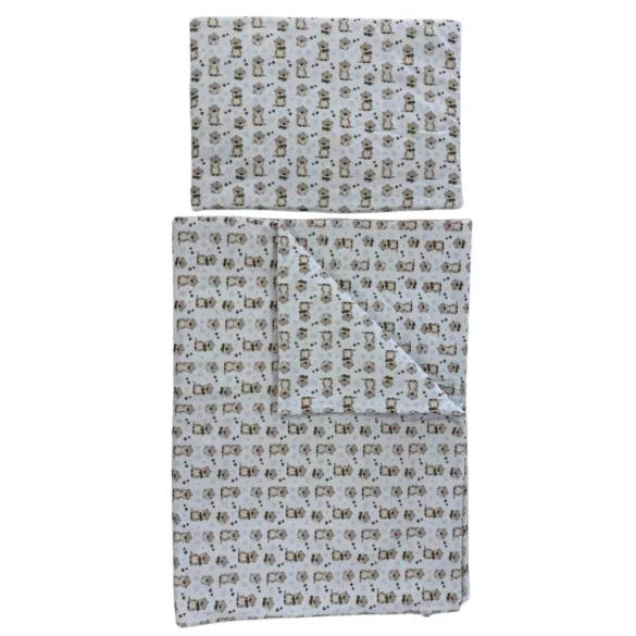 Soffi Baby ágynemû szett 2 részes 135x90 - 40x60cm Hód fehér