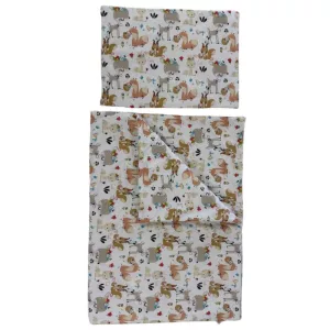 Soffi Baby ágynemû szett 2 részes 135x90 - 40x60cm Erdei állatok