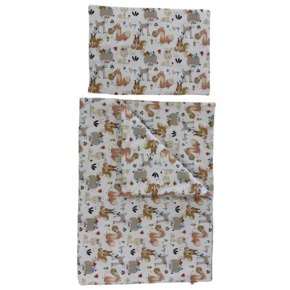Soffi Baby ágynemû szett 2 részes 135x90 - 40x60cm Erdei állatok