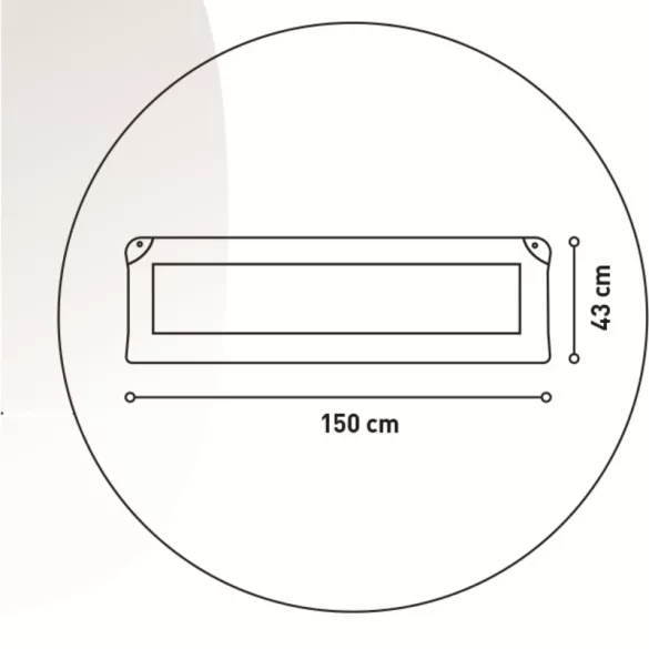 Leesésgátló 150 cm összecsukható