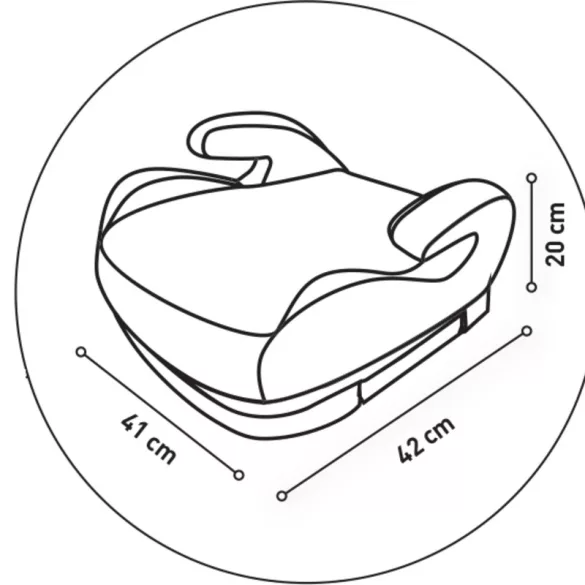 Pamy i-Size 135-150 cm ülésmagasító övtelepítésű