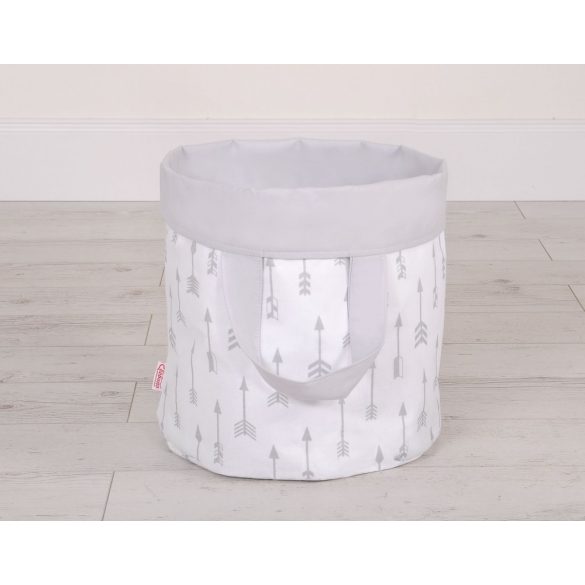 Prémium Kifordítható Játéktároló - L - Szürke - Szürke nyilak