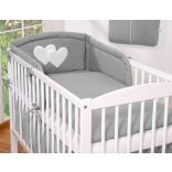 BabyLion Prémium 3 részes ágyneműhuzat szett - HH - Sötétszürke