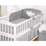 BabyLion Prémium 3 részes ágyneműhuzat szett - HH - Sötétszürke