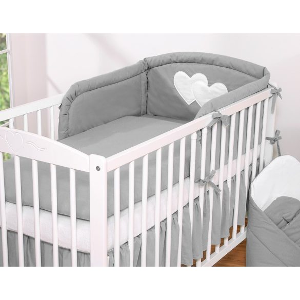 BabyLion Prémium 3 részes ágyneműhuzat szett - HH - Sötétszürke