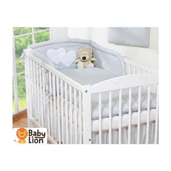 BabyLion Prémium 3 részes ágyneműhuzat szett - HH - Szürke