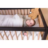 COT 97 - Babaágy - 120x60Cm Fekete / Fa