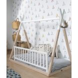 CHILDHOME Ágyrács - 120 cm - Fa - Fehér