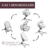 Baby Hug PRO 5in1 bölcső-etetőszék-szék 0-15 kg , 0-3 év