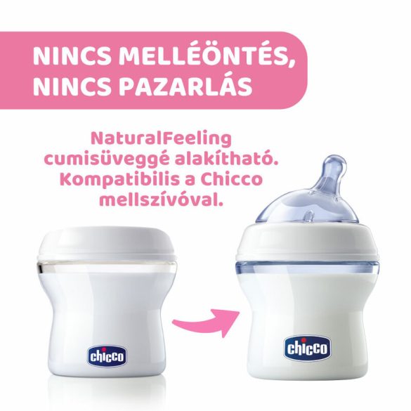 NaturalFellingTejtároló 4x150 ml anyatej tárolás, multifunkciós tárolók