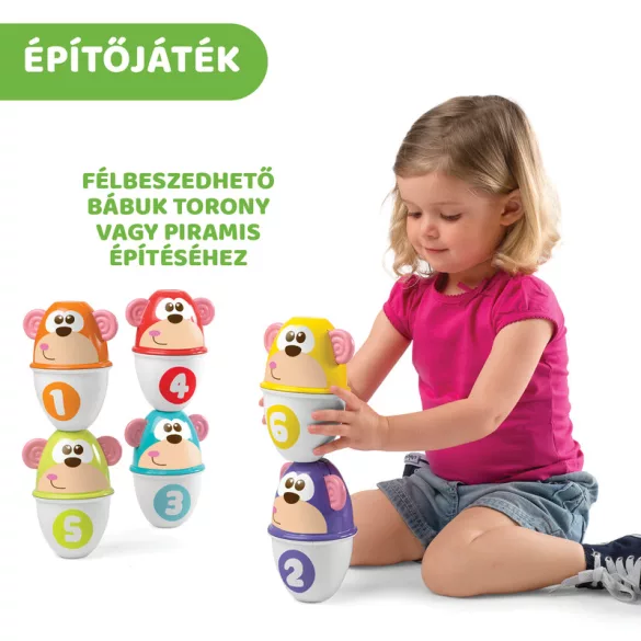 Monkey Strike - majmos bowling és építőjáték aktív sport és játék
