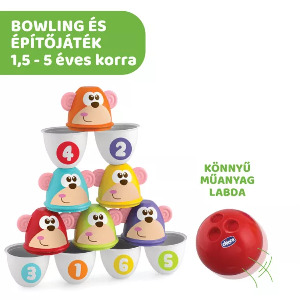 Monkey Strike - majmos bowling és építőjáték aktív sport és játék