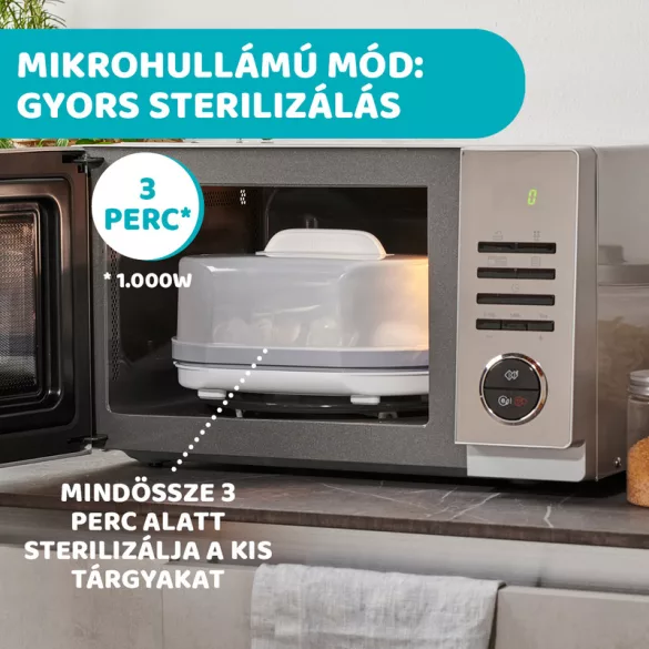 Elektromos gőzsterilizáló 3in1 elektromos és mikrós használat