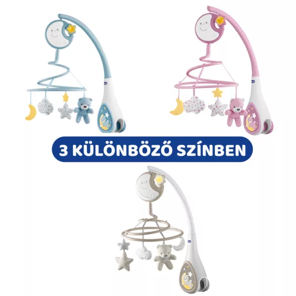 Next 2 Dreams zenélő forgóka - éjszakai fény rózsaszín