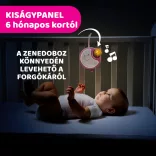 Next 2 Dreams zenélő forgóka - éjszakai fény rózsaszín