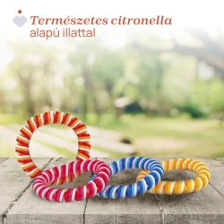   Natural Bracelet - illatosított karkötő 1 db citronellával illatosított, vízálló