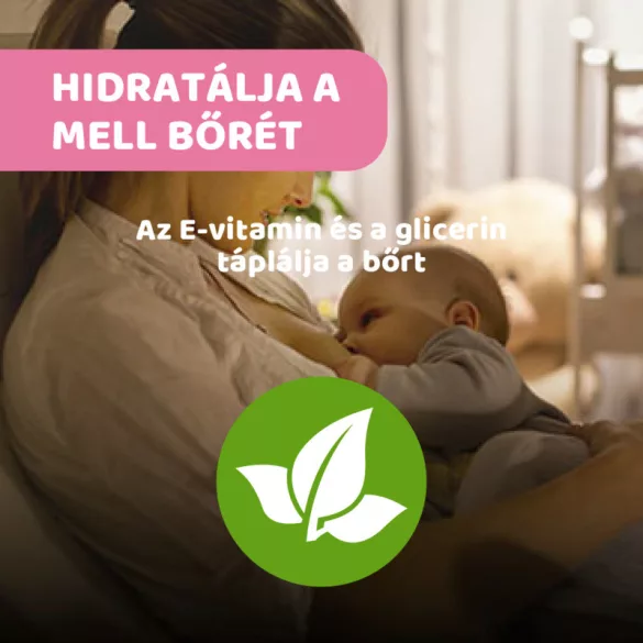 Melltörlőkendő szoptatás előtt és után - 72 db E-vitaminnal, Glicerinnel és prebiotikus Biolin®-nal