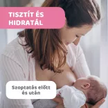 Melltörlőkendő szoptatás előtt és után - 72 db E-vitaminnal, Glicerinnel és prebiotikus Biolin®-nal