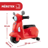 Vespa Primavera robogó 12-36 hó lábbal hajtós piros