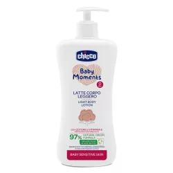   Testápoló tej Light 500 ml - sensitive Baby Moments gyapotmagolaj és E-vitamin, érzékeny bőrre