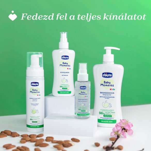 Hab sampon & kondicionáló 150 ml - Baby Moments Kids mandula és őszibarack kivonattal