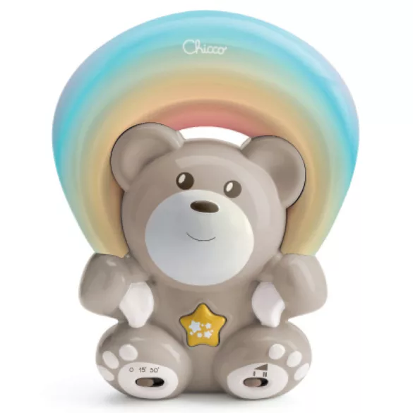 Rainbow Bear - Szivárvány maci zene-fény projektor elemes