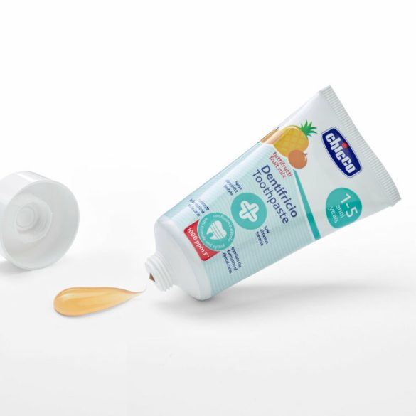 Vegyes gyümölcs ízű fogkrém 50 ml fluoridos xilittel Tuttifrutti 1-5 éves korra