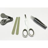 Manikűr készlet 5 db-os - Panda maci olló-csipesz-reszelő