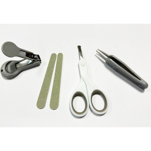 Manikűr készlet 5 db-os - Panda maci olló-csipesz-reszelő