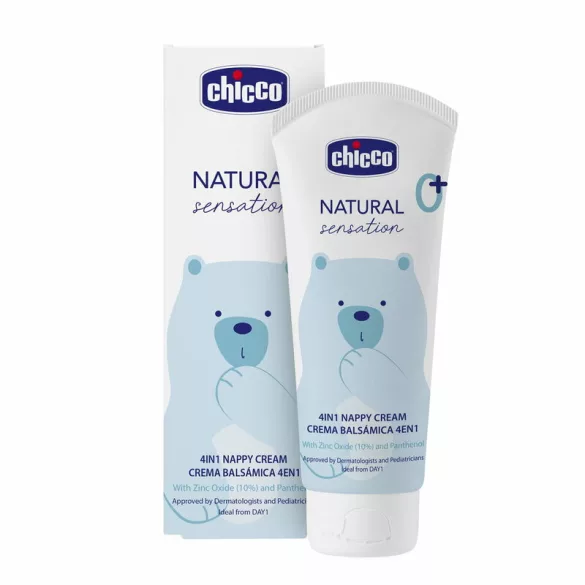 Popsikrém 4in1 illatmentes 100 ml, 10% cink-oxid Panthenol, E-vitamin