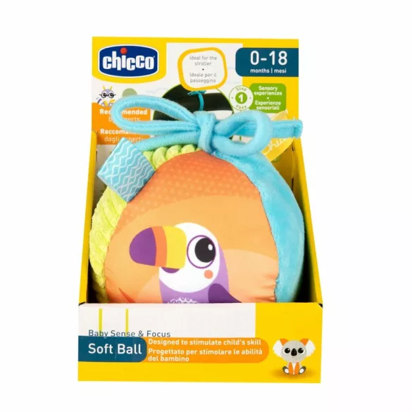 Soft Ball puha csörgős textil labda babakocsi-játék