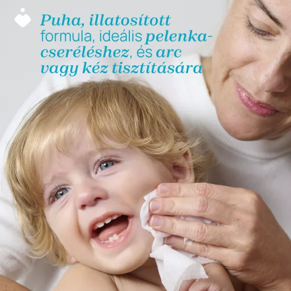 Törlőkendő illatos lótuszvizes 16 db érzékeny bőrre 97% víz