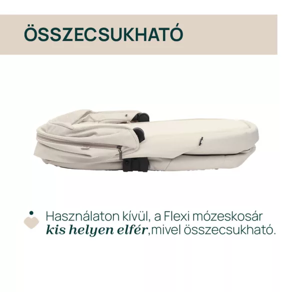 Flexi mózeskosár - csak szettben kapható a Bellagio babakocsihoz Kory Plus hordozóval