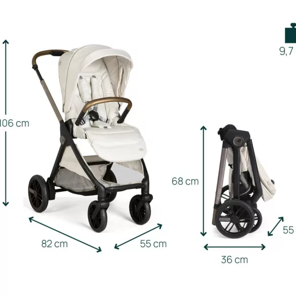 BELLAGIO babakocsi önzáródással Trió rendszerhez 22 kg-ig