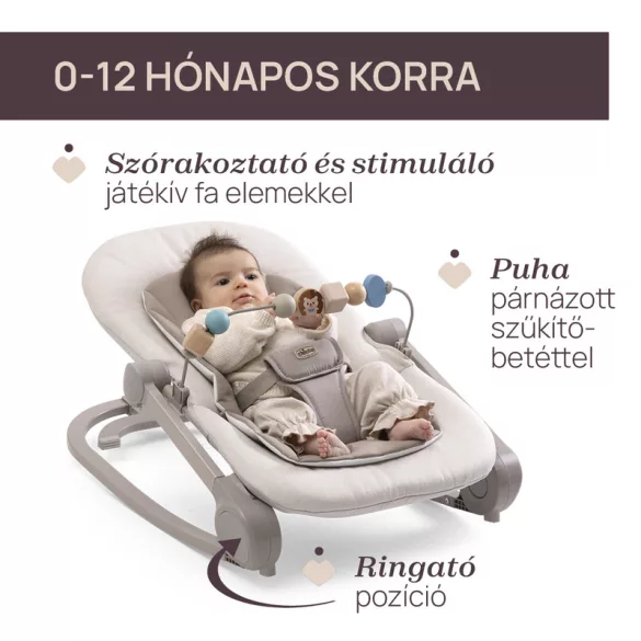 Magia pihenőszék - fotel 0-18 kg játékkonzollal