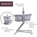 Baby Hug PRO 5in1 kiságy-etetőszék-szék 0-15 kg , 0-3 év