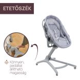 Baby Hug PRO 5in1 kiságy-etetőszék-szék 0-15 kg , 0-3 év