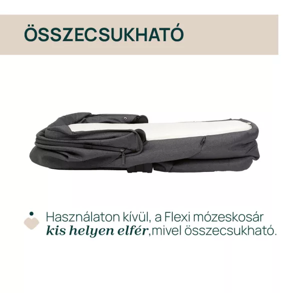 Flexi mózeskosár - csak szettben kapható a Bellagio babakocsihoz Kory Plus hordozóval