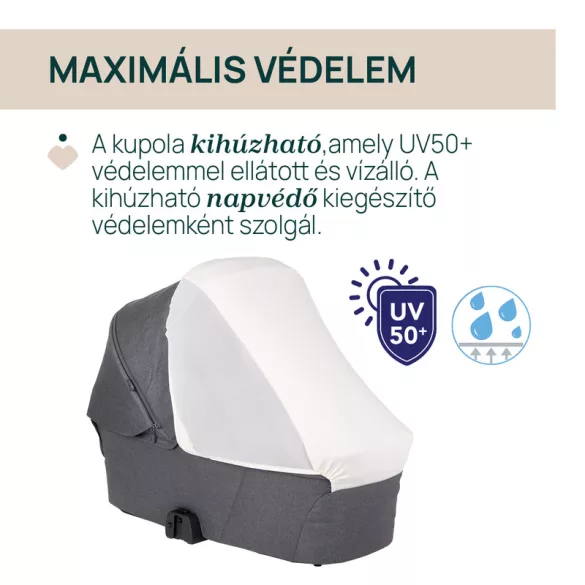 Flexi mózeskosár - csak szettben kapható a Bellagio babakocsihoz Kory Plus hordozóval