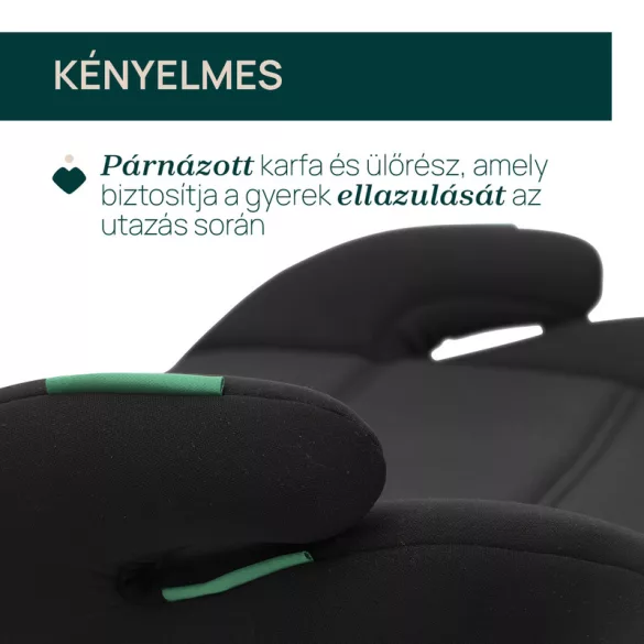 Quasar i-Size ülésmagasító 126-150 cm isofix nélküli autóba